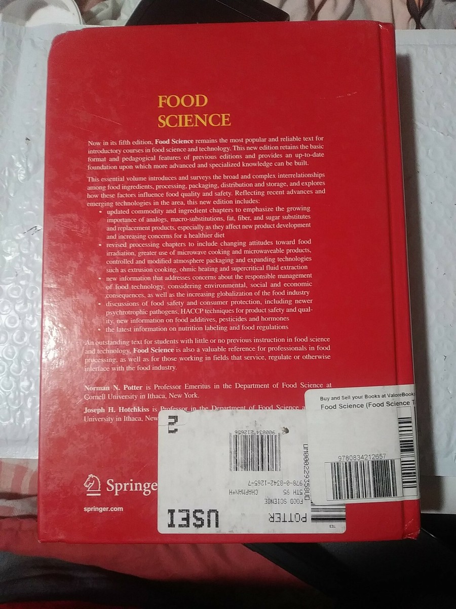 Food Science by Joseph H. Hotchkiss; Norman N. Potter | eBay