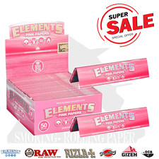 Cartine Elements Rosa Lunghe Pink King Size Slim Zuccherine Dolci Da 50 Libretti