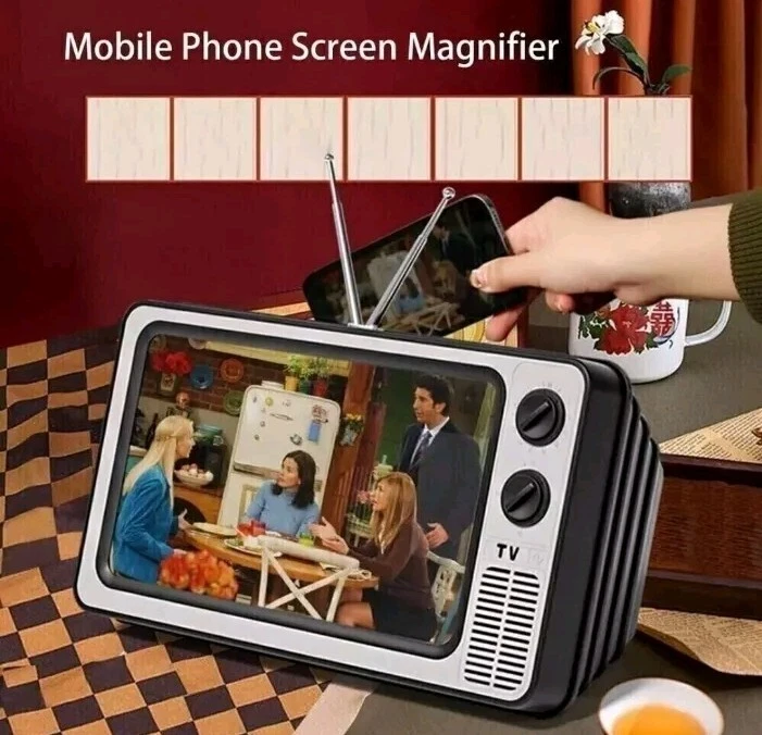AMPLIFICATORE SCHERMO CELLULARE LENTE INGRANDIMENTO 3D 12" SMARTPHONE TV RETRO' - Immagine 2 di 3
