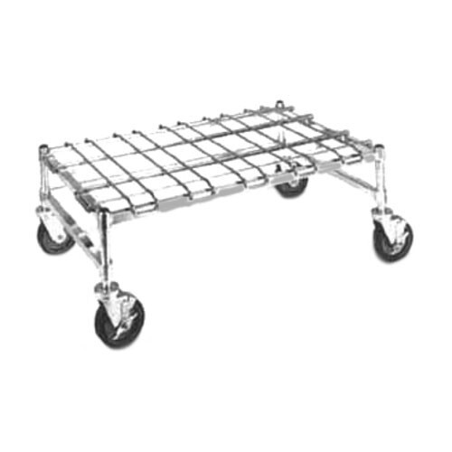 Metro MHP33C Heavy Duty Chrome Mobile Dunnage Rack, 36"W x 18"D, 900lb Capacity
