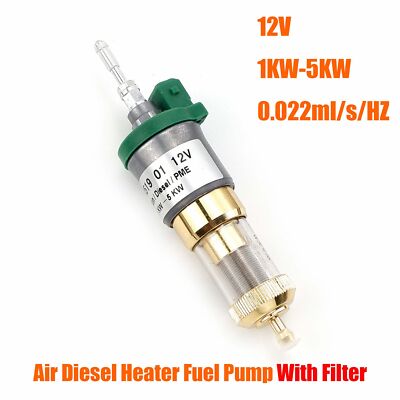 12V Air Diesel Heater Oil Fuel Pump with Filter 22ml 1KW to 5KW
