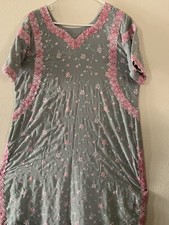 PUNJABI SALWAR KURTA DRESS 3pc,W/BTFL EMBROIDRY DONE ALL AROUND SIZE 46  