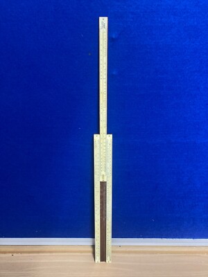 Vintage Classic 11 Slide Ruler Wood Celluloid with Pattern Maker Info on Back