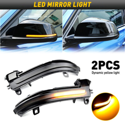 Smoked Turn Signal Lamp LED Side Mirror Light For BMW 4 3 2 1 Series F30 F35 EOR