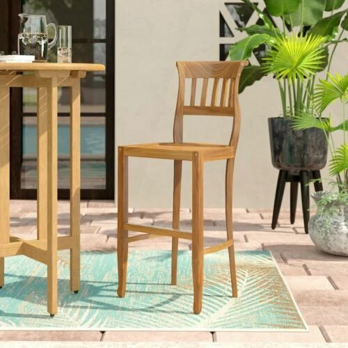 Sillas al aire libre de teca hechas a mano