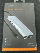 j5 Create Usb4 8K Multi-Port Hub Space Grey,  j5 create JCD403 **NEW**