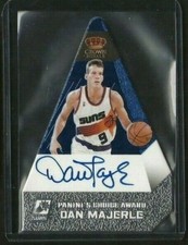 Dan Majerle 2010-11 Panini Crowne Royale Auto #d /50 Blue Die-Cut Phoenix Suns