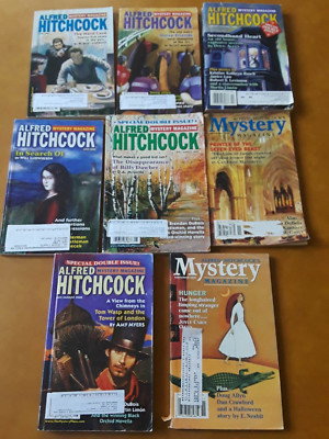 Alfred Hitchcock Mystery Magazine- Lot of 8- 2000's-Joyce Carol Oates, + More