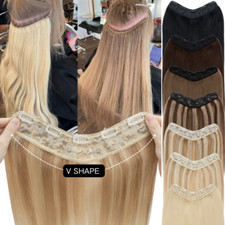 100 Remy Human Hair Extensions Russian One Piece Clip In Full Head U Shape Weft