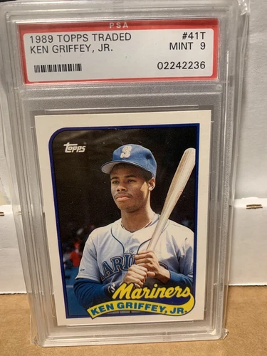 1989 Topps Traded # 41T Ken Griffey Jr. Rookie Card PSA 9 MINT