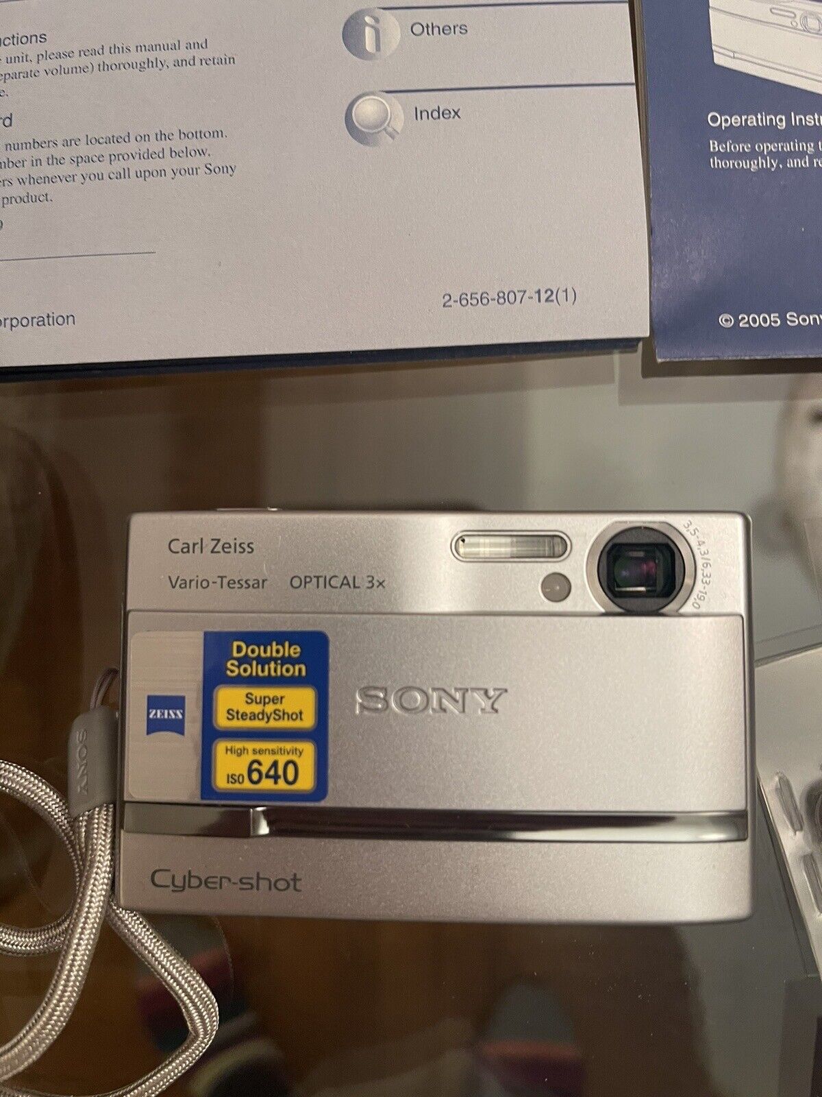 Sony+Cyber-shot+DSC-T9+6.0MP+Digital+Camera+-+Silver for sale