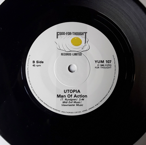 UTOPIA Mated 7" (1985 YUM 107) Rare UK Original 7" in Great Picture Sleeve - Picture 3 of 4