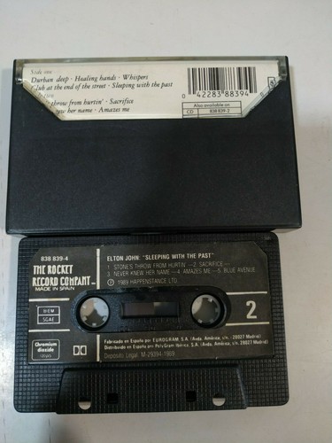 ELTON JOHN Sleeping With the Past Rocket 1989 Spain Edi Cinta Tape Cassette Am - Picture 3 of 7