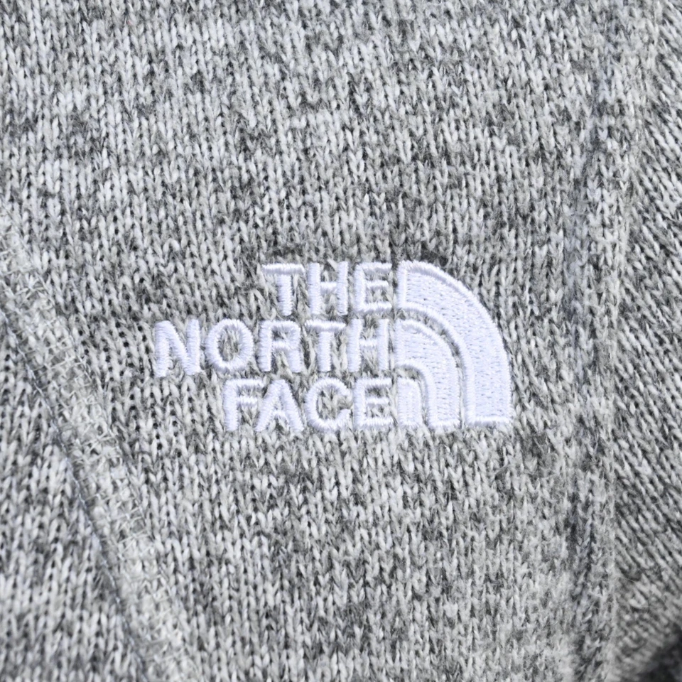 Sudadera con Capucha The North Face Cremallera Completa Gris con Bolsillos Manga Larga Mujer Talla Pequeña Foto 4 de 4