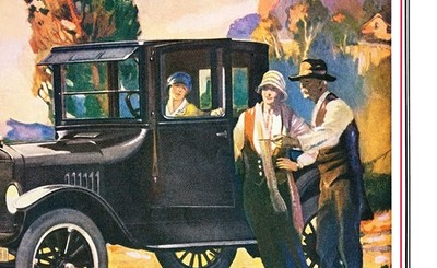 Vintage Model T Ford (1921) Poster Print - 24x36 Inch Classic Car Art For Home Or Office - View #9