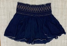 Free People Skirt Boho Navy Blue Pull On, Woman s Size M
