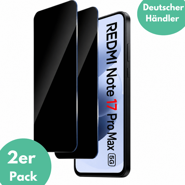 2X Schutzglas FüR Xiaomi Redmi Note 17 Pro Max 5G Blickschutz Privacy Screen 9H-image