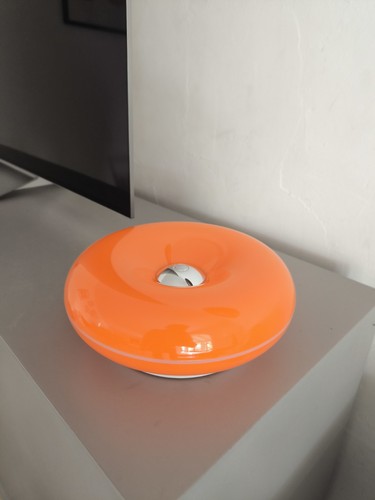 Lampe de chevet pour Table Années 70 Donut Orange Tactile LED USB - Photo 7/9