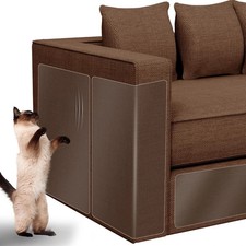 Cat Scratch Furniture Protector 12-Pack Clear Self-Adhesive Couch Guards Ant