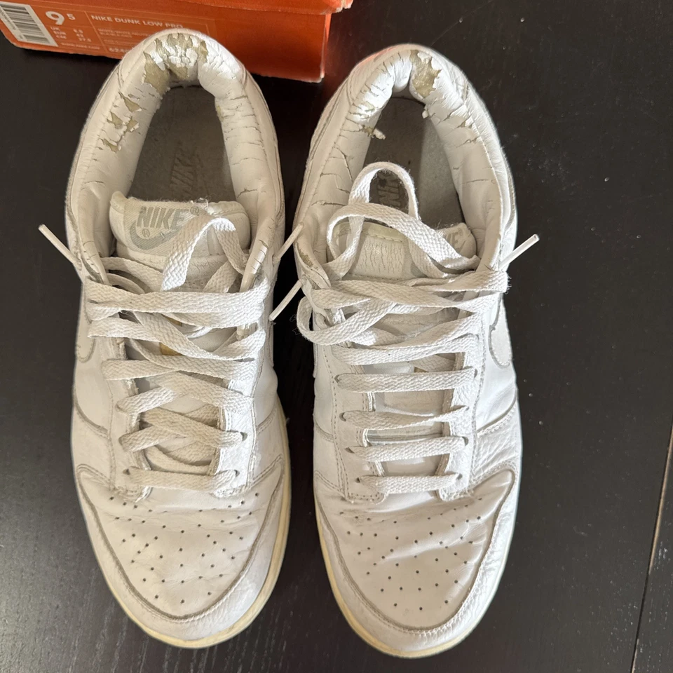 Size 9.5 - Nike Dunk Pro B Low White 2002 - Image 3 of 4