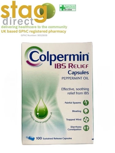 Colpermin IBS & Cramps Relief Peppermint Oil - 100 Sustained Release Capsules