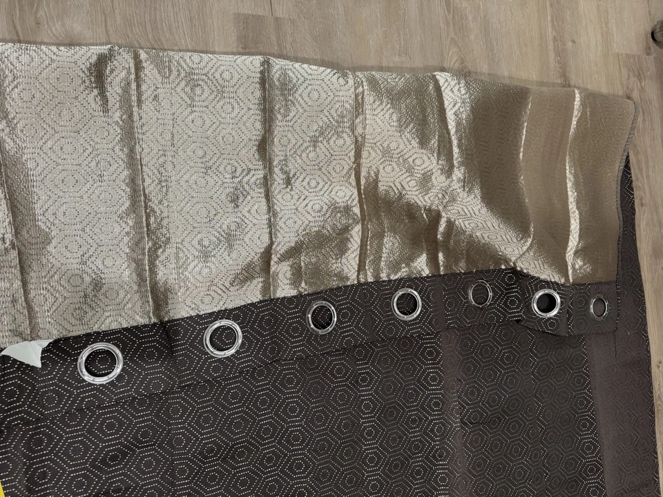 Cortina Blackout oscurecimiento de habitación cortinas de ventana paneles térmicos aislantes de ojal Foto 4 de 4