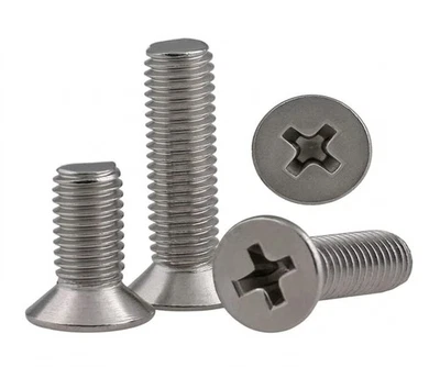 Vis Métaux Inox M3 M4 M5 M6 Tête Fraisée Cruciforme DIN 965 ISO 7046 / Longueur - Photo 1/4
