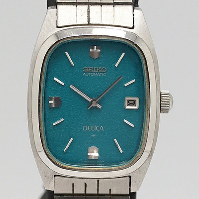 Seiko Delica 2415-3040 Automatic Watch Blue Dial Women's Good