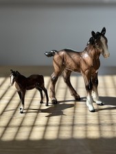 Vintage Bewick England Horses. Realistic Collectible Horse Figurines