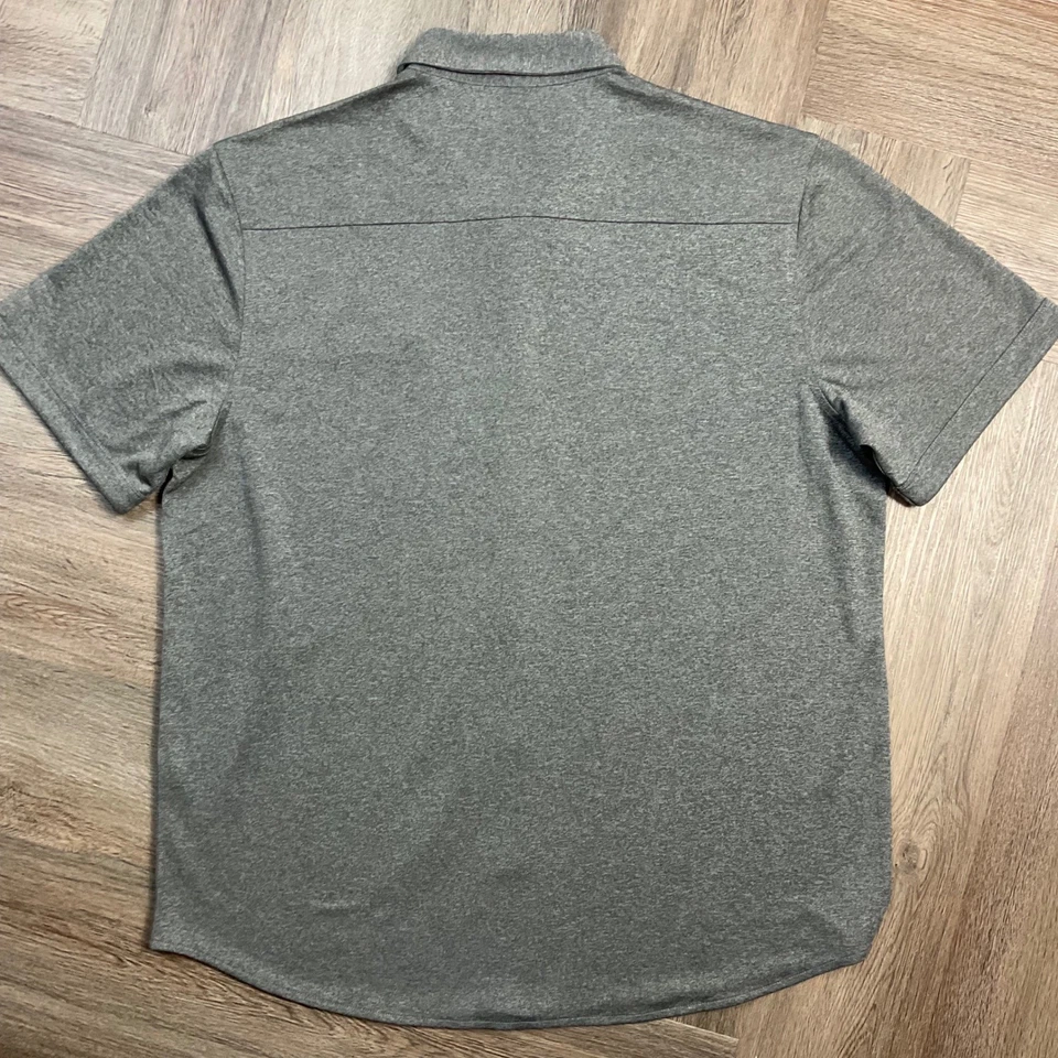 Camisa OGIO Para Hombres XL Gris The Boca Raton Resort Club Logo Abotonada Rendimiento Foto 3 de 4