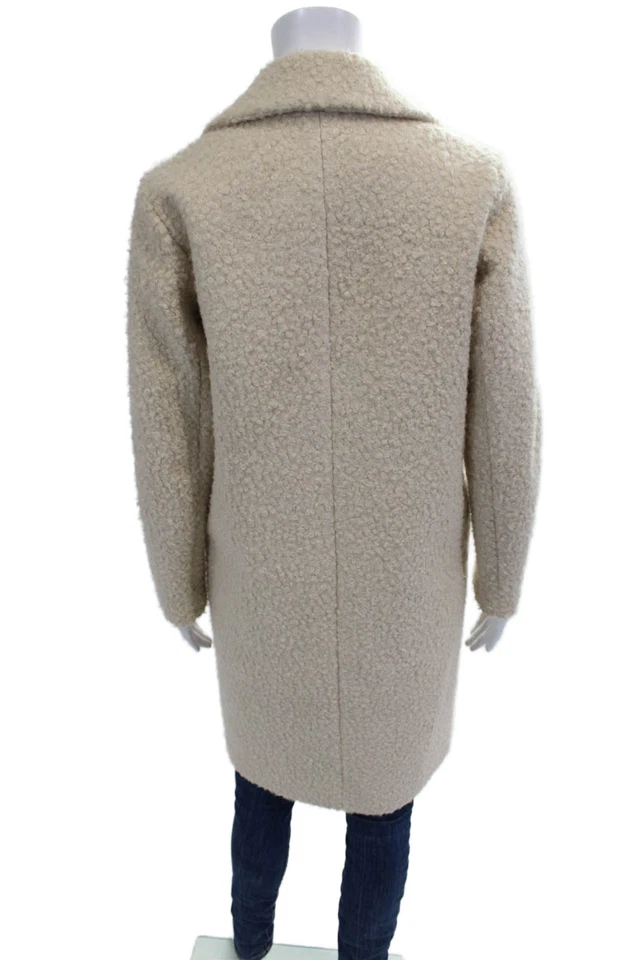 Abrigo River Island Mujer Beige Cuello Manga Larga Poliéster Talla 6 Foto 4 de 4