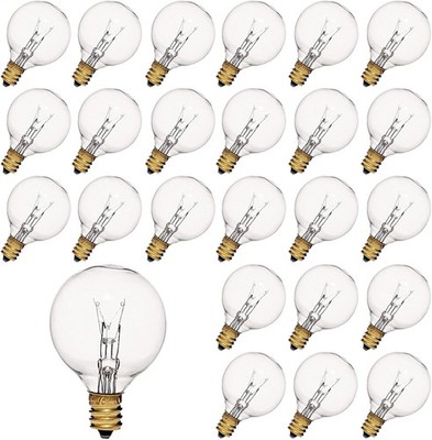 Ersatz Glühbirnen G40 25 Stück 7W E12 Sockel 2200K Warmweiß für Dekoration