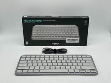 Logitech MX Keys Mini Minimalist Wireless Illuminated Keyboard - Pale Gray