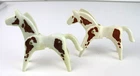 Playmobil Western Horses  Vintage Geobra 1974 Apaloosa lot of two