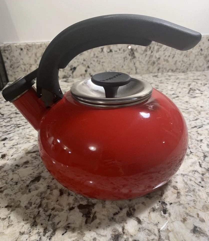 Hervidor de agua rojo Foto 3 de 4