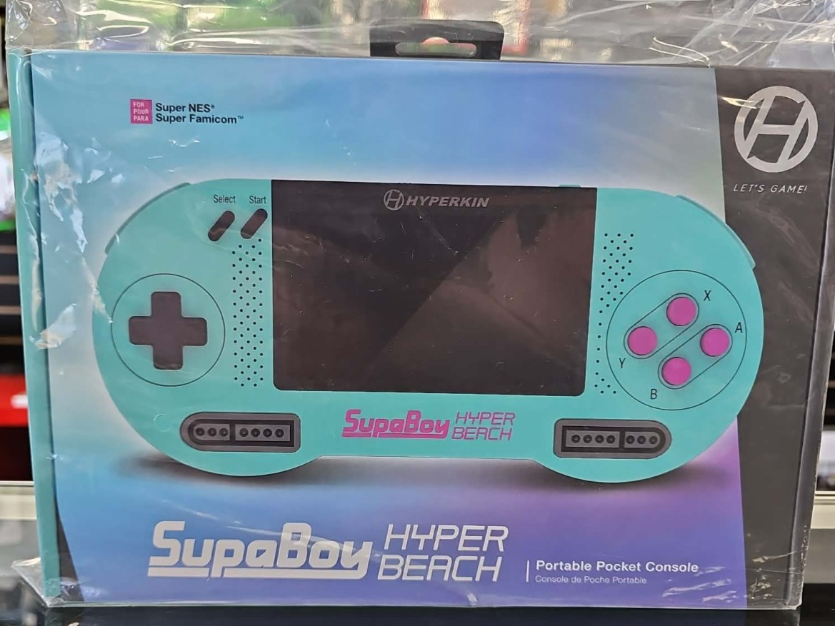 スパボーイ　SupaBoy Hyperkin SupaBoy BlackGold Portable Pocket Console for Super NES