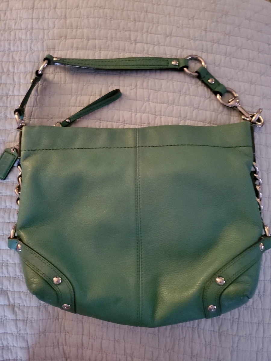 Green Signature Coach Purse for sale | eBay