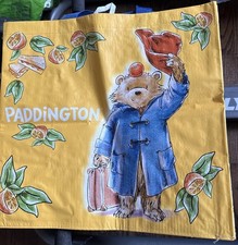 PADDINGTON BEAR blue duffel coat, red hat, suitcase, marmalade Shopping Bag NEW