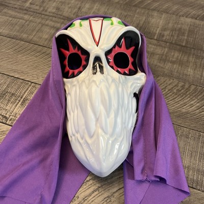 Grave Digger Monster Jam Halloween Mask Costume Skull Reaper Mask 2022 Purple