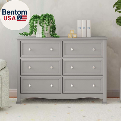 slim fit dress slacks Oxford Baby Universal 6 Drawer Dresser – Bambi Baby main image 0
