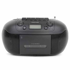 Maxell MXCR-200 Bluetooth CD Radio Cassette Recorder Black AC 100V