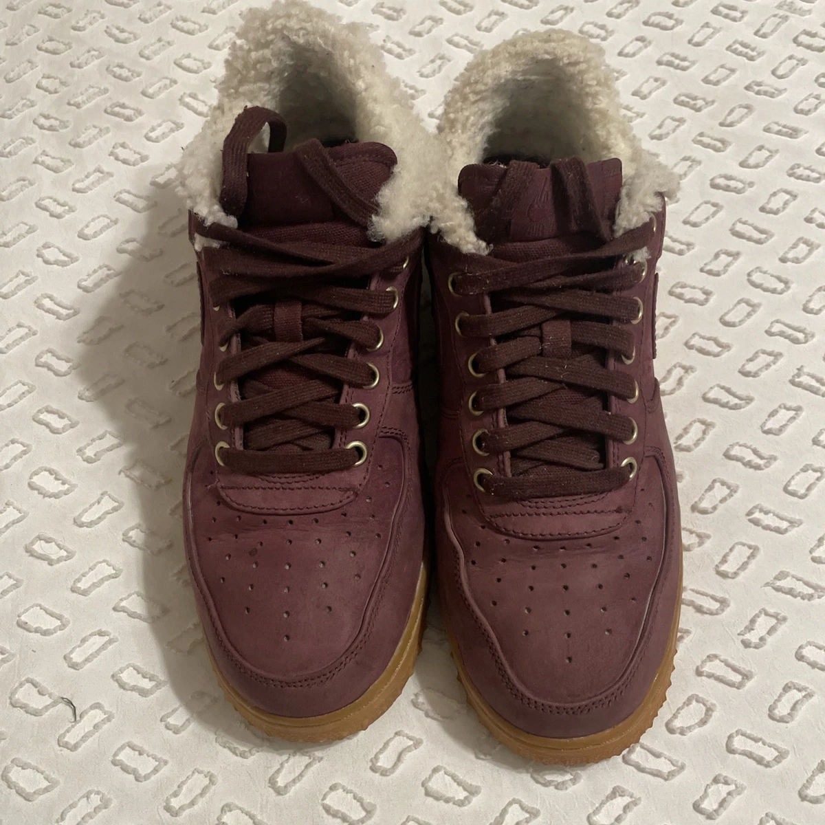 Nike Air Force 1 PRM Winter Maroon and Gum Shoes mens Size 11.5 AV2874-600 Nike Air Force 1  main image 2