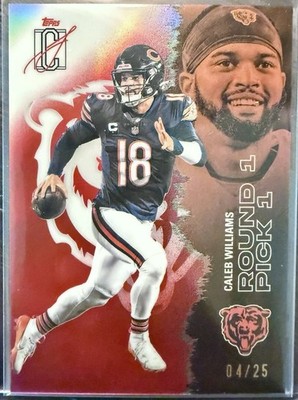 2025 Topps Signature Series Caleb Williams #11 Red Refractor /25 Bears