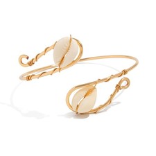 Gold Shell Arm Cuff Jewelry For Women Arm Bracelet Upper Arm Cuff Bangle Band Ar