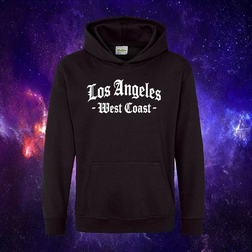 Los Angeles West Coast Hip Hop Adults/Kids Unisex HOOD HOODIE - Picture 2 of 2
