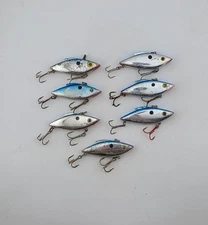 (7) Bill Lewis Rat-L-Trap 1/4 oz Lipless Crankbait Fishing Lure Lot of 7