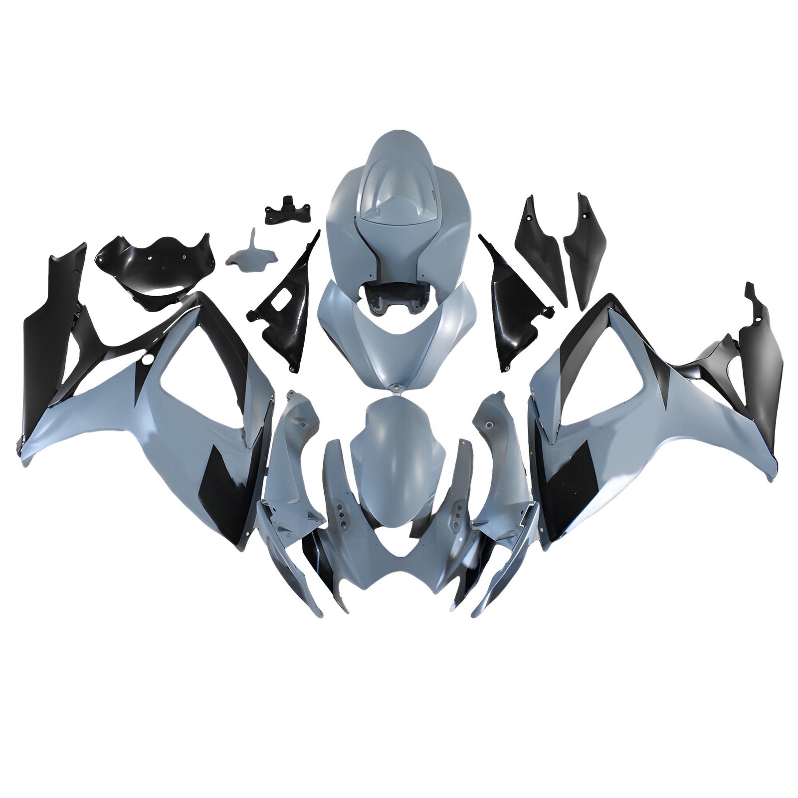 Cement Gray Black Fairings For Suzuki GSXR600 GSXR750 K6 2006 2007 Full Bodywork