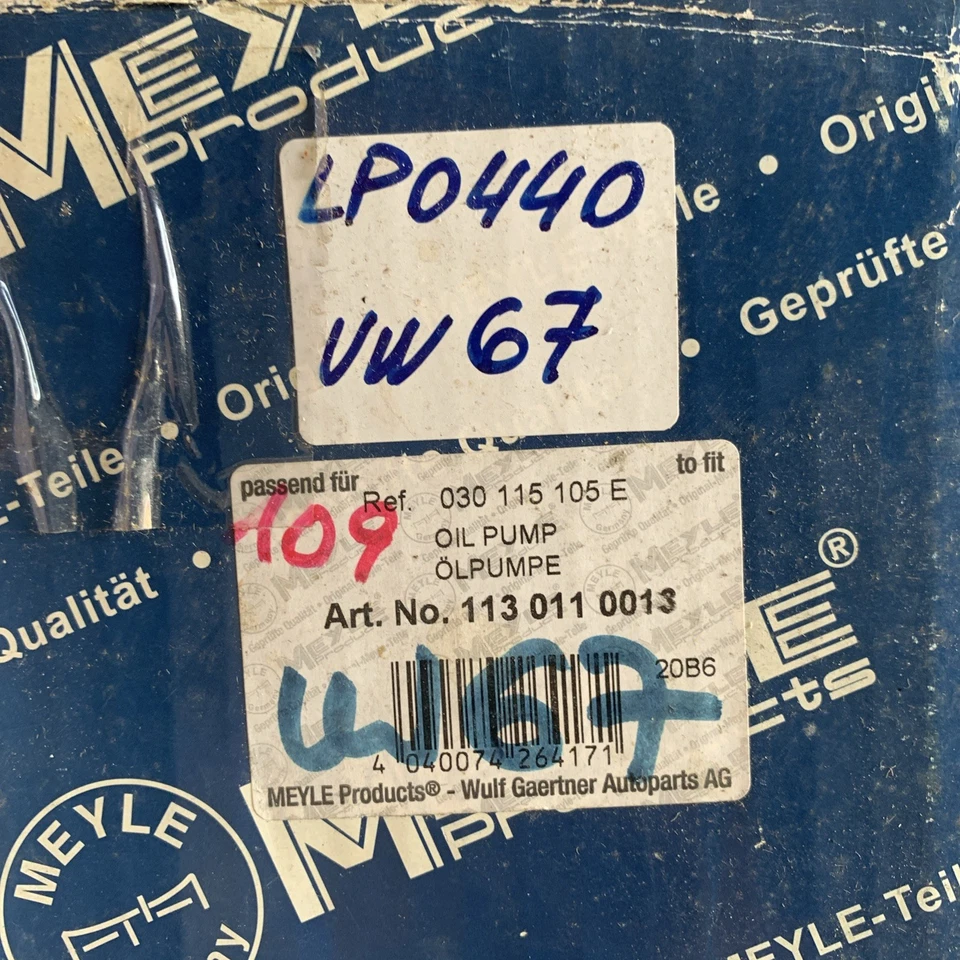 030115105E MEYLE POMPA OLIO VW POLO II GOLF II - III SEAT IBIZA 1.0 1.3 1.4  OEM Foto 4 de 4