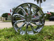22 Eclipse 106 Chrome Finish 20x8.5 5x114.3 Wheels And Tires Package Deal