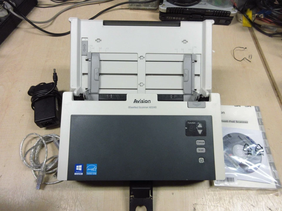 AVISION AD240 Duplex USB 40 PPM 300DPI Document Scanner INCL PSU - ORIGINAL BOX - Bild 2 von 4